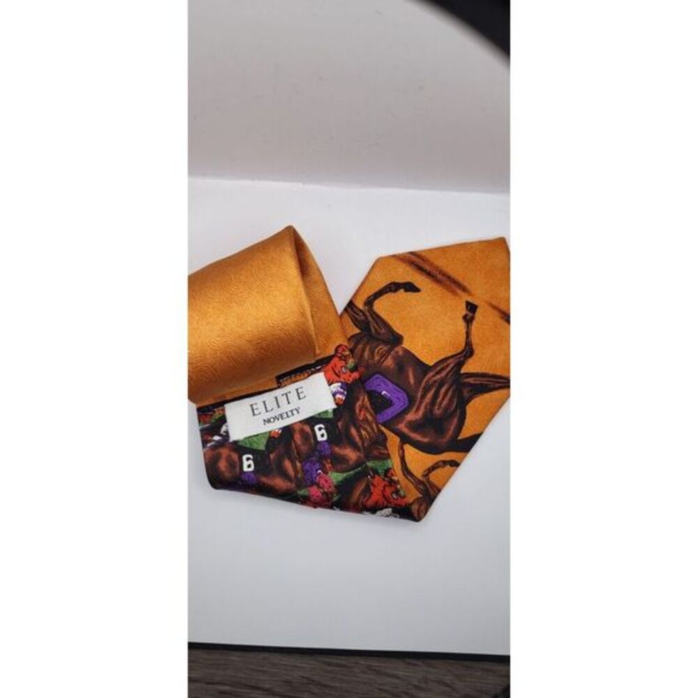 Elite Novelty Mens Tie Pure Silk Dry‎ Clean Only